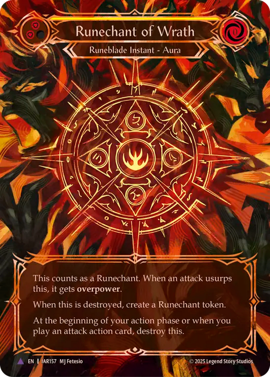 Runechant of Wrath (Marvel) (IAR157) Cold Foil - Omens of the Third Age