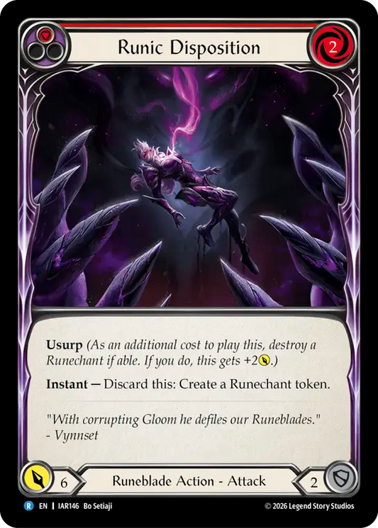 Runic Disposition (Red) (IAR146) - Usurp the Shadow Throne