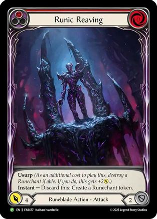 Runic Reaving (FAB477) Rainbow Foil - Flesh and Blood: Promo Cards