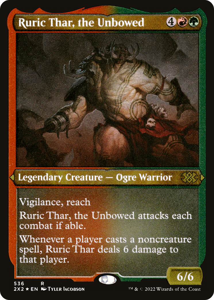 Ruric Thar, the Unbowed (536) Etched Foil - Double Masters 2022