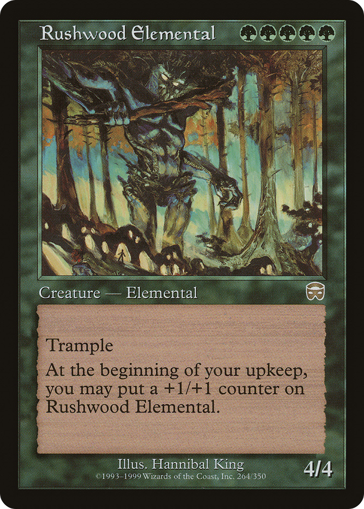 Rushwood Elemental (264) Foil - Mercadian Masques