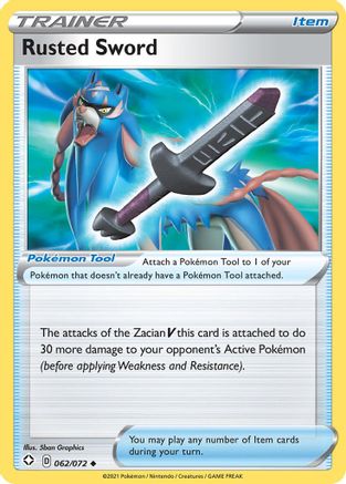 Rusted Sword (62) Reverse Holofoil - Shining Fates