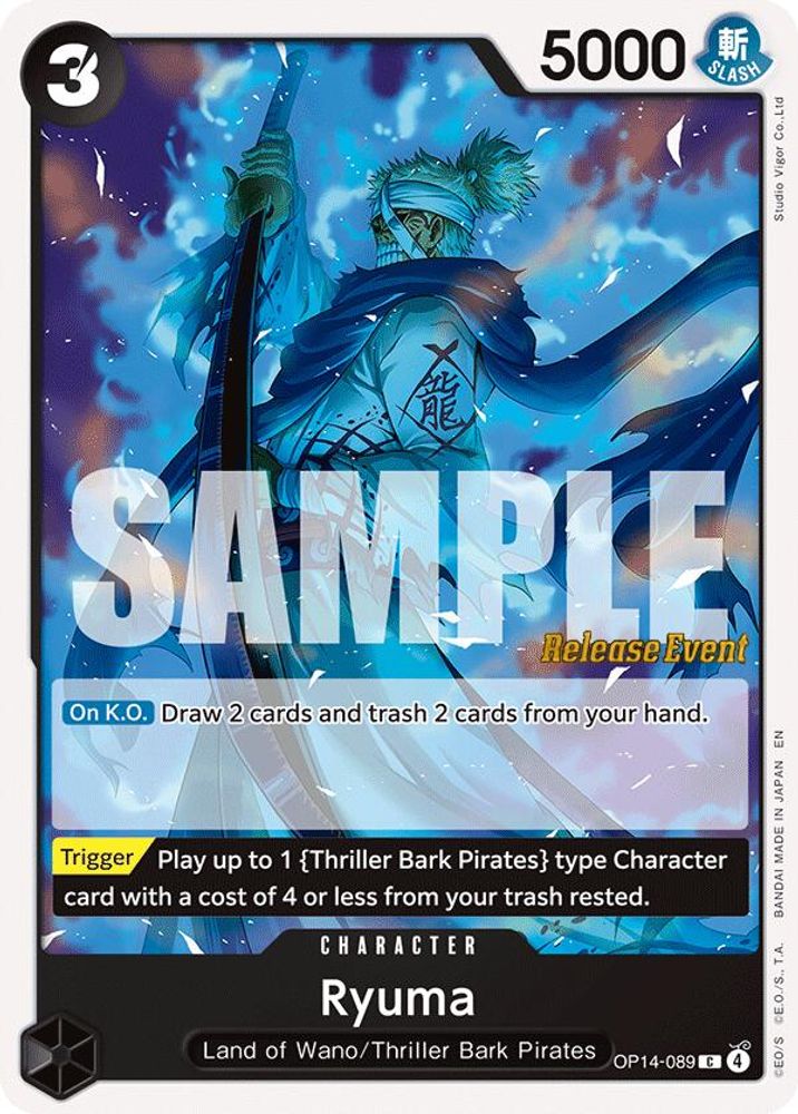 Ryuma (OP14-089) Release Event Cards