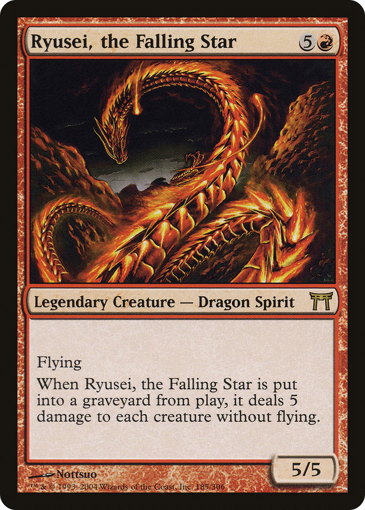 Ryusei, the Falling Star (185) - Champions of Kamigawa