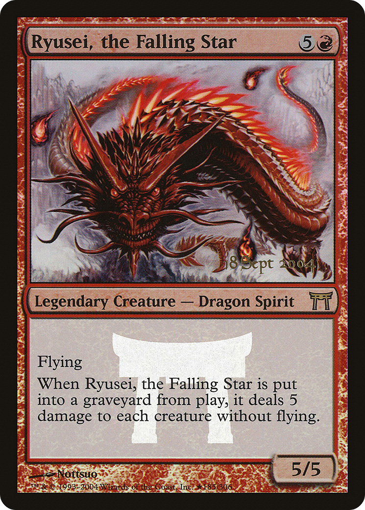Ryusei, the Falling Star (Promo) (185) Foil - Champions of Kamigawa