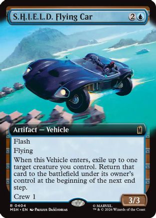 S.H.I.E.L.D. Flying Car (Extended Art) (404) Foil - Marvel Super Heroes