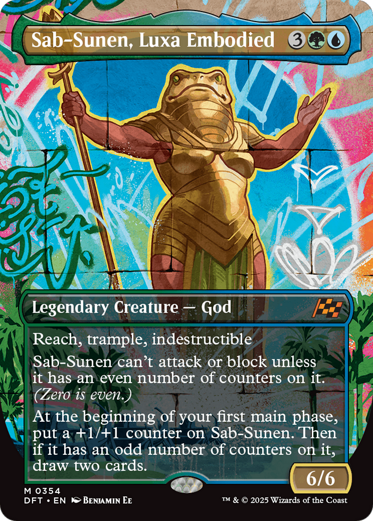 Sab-Sunen, Luxa Embodied (Borderless Graffiti) (354) Foil - Aetherdrift