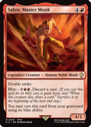 Sabin, Master Monk (057) - Commander: FINAL FANTASY