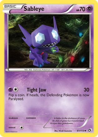 Sableye (61) Reverse Holofoil - Legendary Treasures