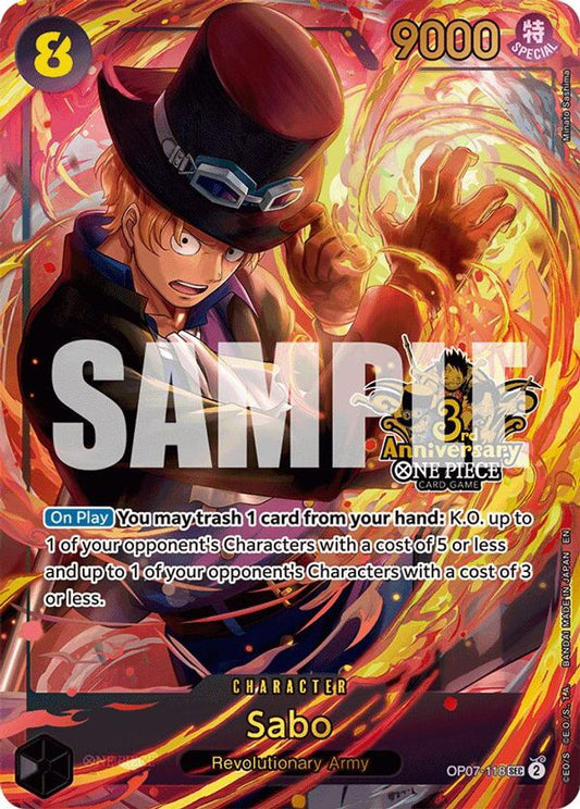 Sabo (Japanese Version 3rd Anniversary Set) (OP07-118) Foil