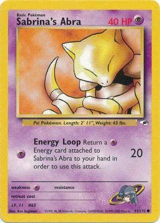 Sabrina's Abra (91) (Unlimited) - Gym Heroes