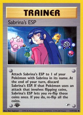 Sabrina's ESP (117) (1st Edition) - Gym Heroes
