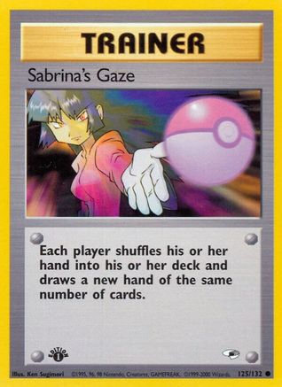 Sabrina's Gaze (125) (1st Edition) - Gym Heroes
