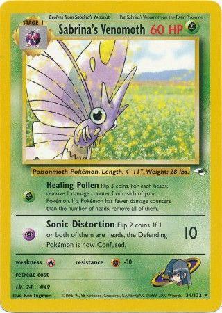 Sabrina's Venomoth (34) (Unlimited) - Gym Heroes