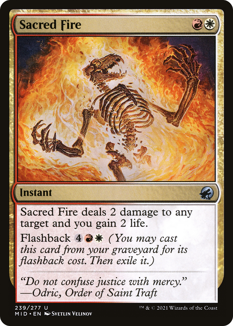 Sacred Fire (239) - Innistrad: Midnight Hunt Foil