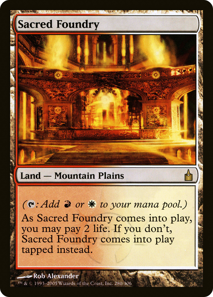 Sacred Foundry (280) Foil - Ravnica: City of Guilds