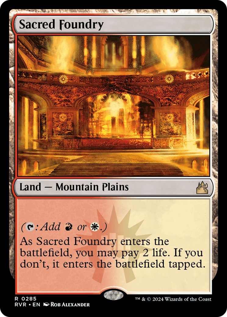 Sacred Foundry (285) Foil - Ravnica Remastered