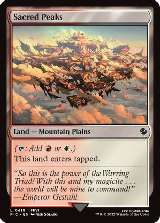 Sacred Peaks (418) Surge Foil - Commander: FINAL FANTASY