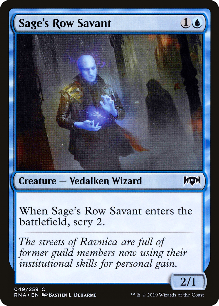 Sage's Row Savant (049) - Ravnica Allegiance Foil