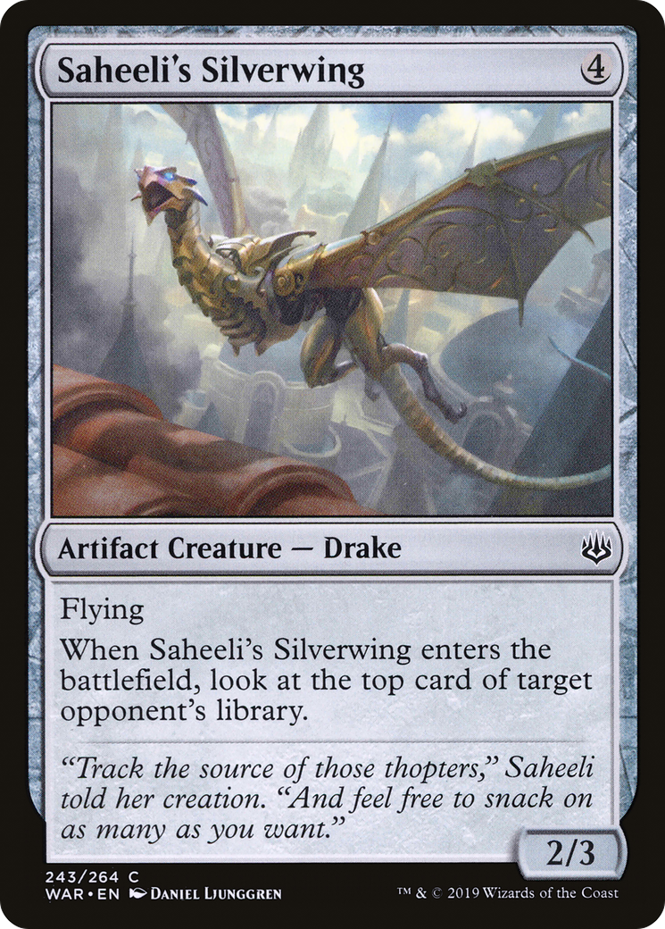 Saheeli's Silverwing (243) - War of the Spark Foil
