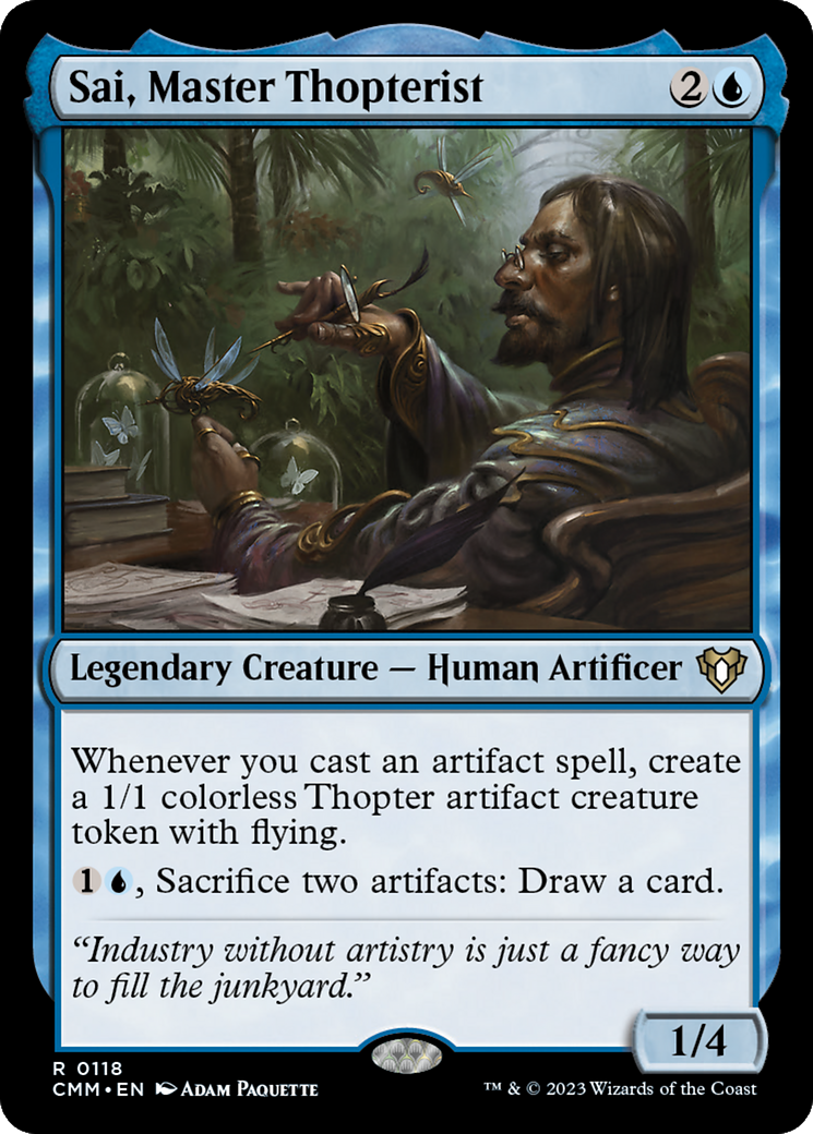 Sai, Master Thopterist (118) Foil - Commander Masters