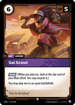 Sai Scout (174) - Origins