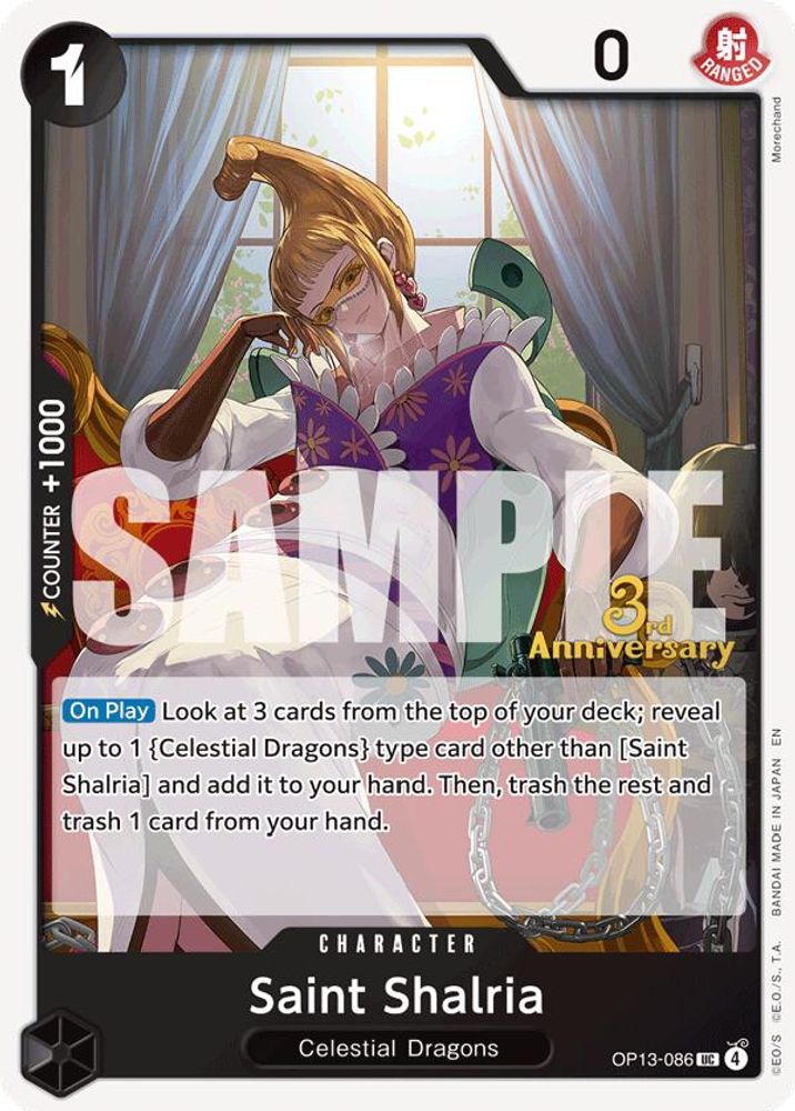 Saint Shalria (OP13-086) 3rd Anniversary Tournament Cards