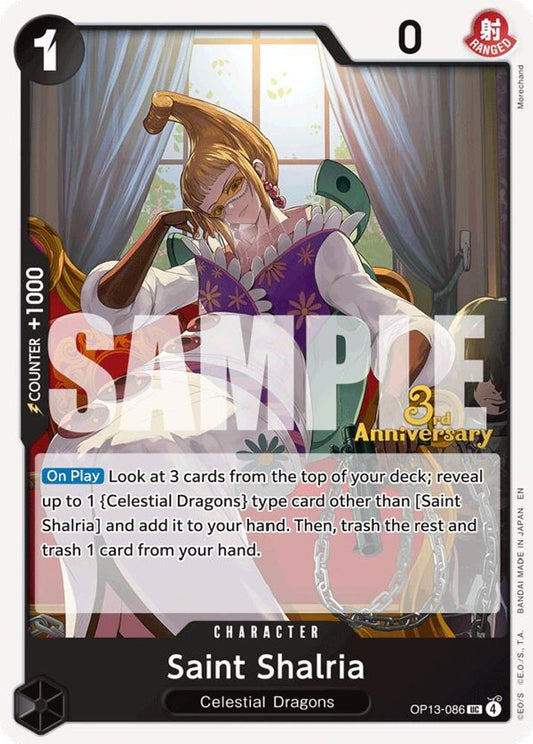Saint Shalria (OP13-086) 3rd Anniversary Tournament Cards
