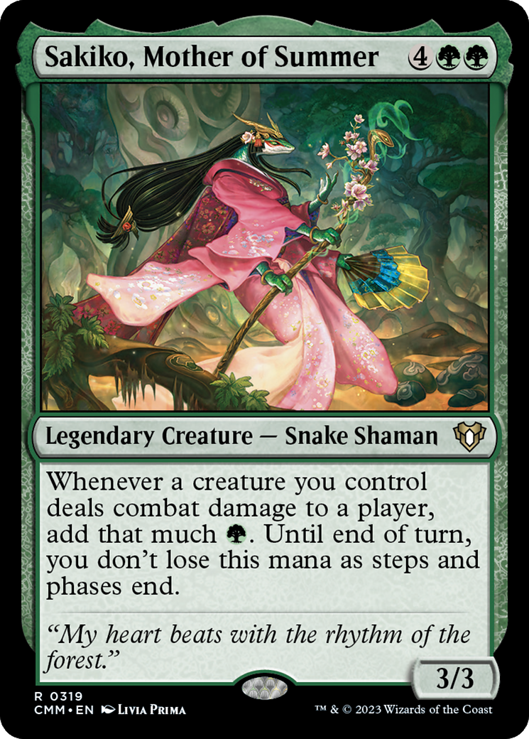 Sakiko, Mother of Summer (319) - Commander Masters