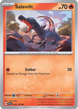 Salandit (23) Reverse Holofoil - Stellar Crown