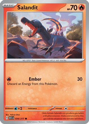 Salandit (34) Reverse Holofoil - Ascended Heroes