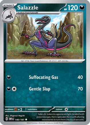 Salazzle (140) - Obsidian Flames