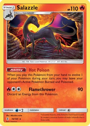 Salazzle (16) Reverse Holofoil - Guardians Rising