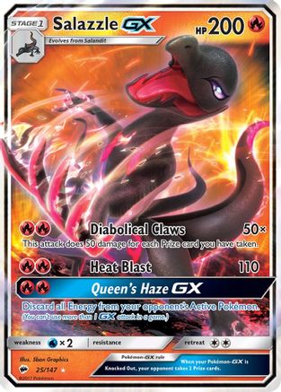 Salazzle GX (25) Holofoil - Burning Shadows