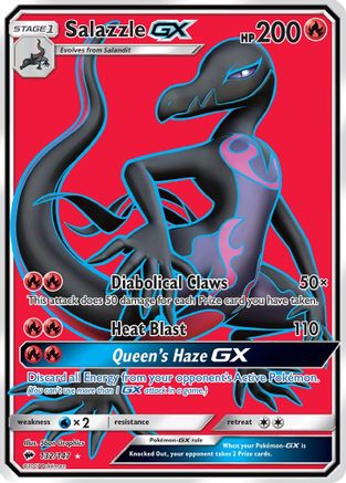 Salazzle GX (Full Art) (132) Holofoil - Burning Shadows