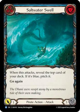 Saltwater Swell (Blue) (SEA143) Rainbow Foil - High Seas