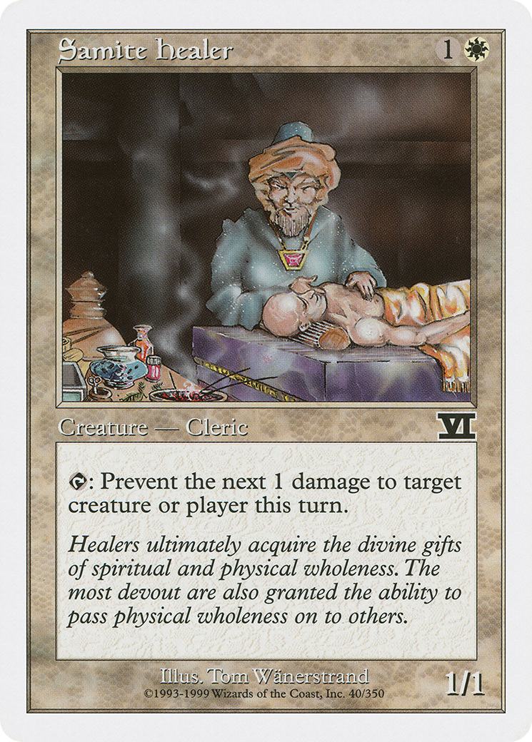Samite Healer (040) - Classic Sixth Edition
