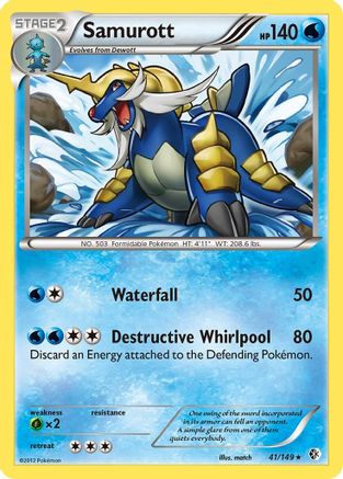 Samurott (41) Reverse Holofoil - Boundaries Crossed