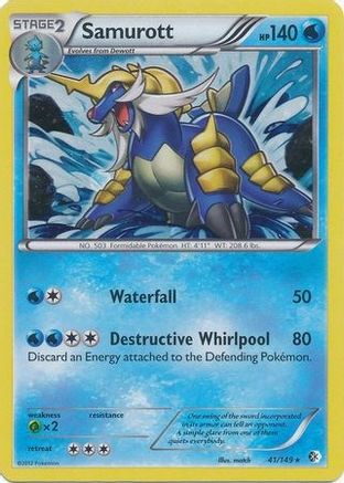 Samurott (Cosmos Holo) (Blister Exclusive) (41) Holofoil - Boundaries Crossed