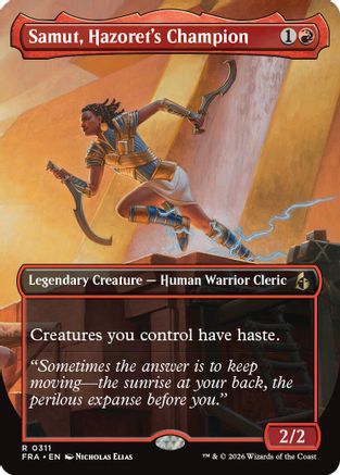 Samut, Hazoret's Champion (Borderless Echoed Pairs) (311) - Reality Fracture