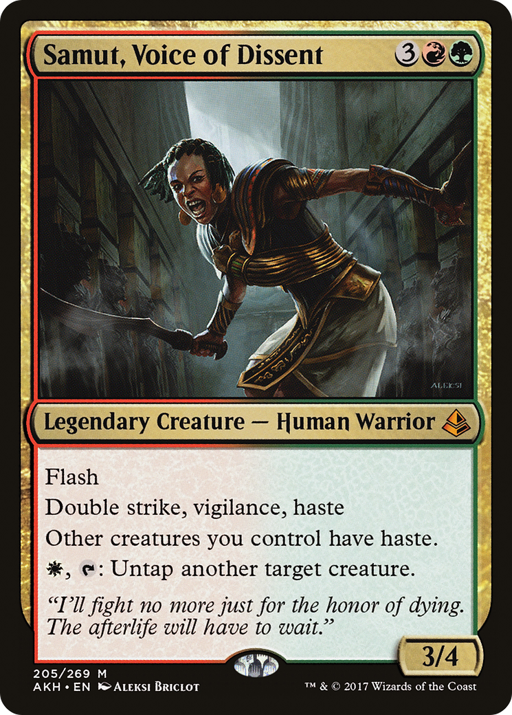 Samut, Voice of Dissent (205) Foil - Amonkhet
