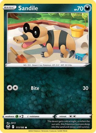 Sandile (111) Reverse Holofoil - Silver Tempest