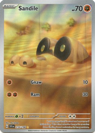 Sandile (216) Holofoil - Scarlet & Violet