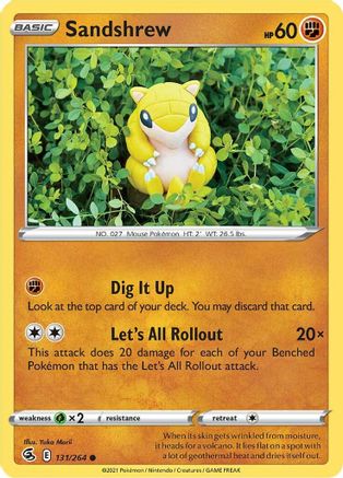 Sandshrew (131) Reverse Holofoil - Fusion Strike