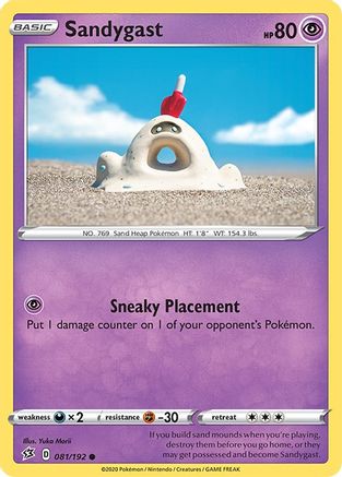 Sandygast (81) Reverse Holofoil - Rebel Clash