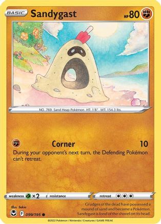 Sandygast (99) Reverse Holofoil - Silver Tempest