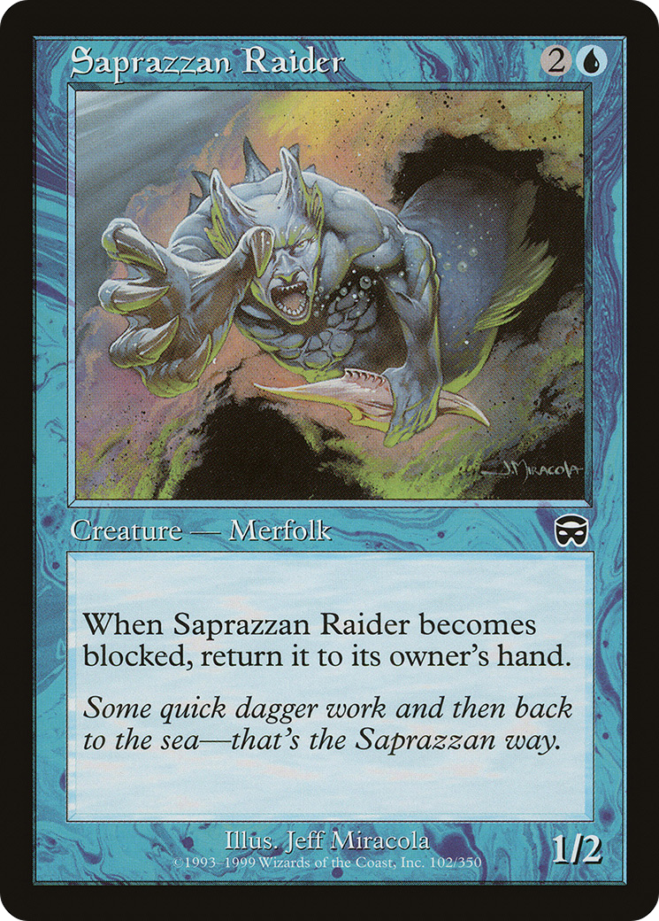 Saprazzan Raider (102) Foil - Mercadian Masques