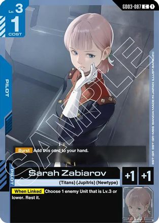 Sarah Zabiarov (GD03-087) - Steel Requiem
