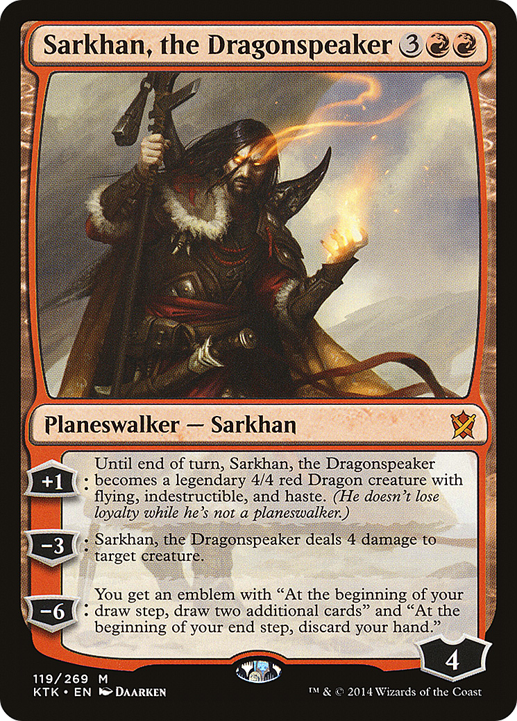Sarkhan, the Dragonspeaker (119) Foil - Khans of Tarkir