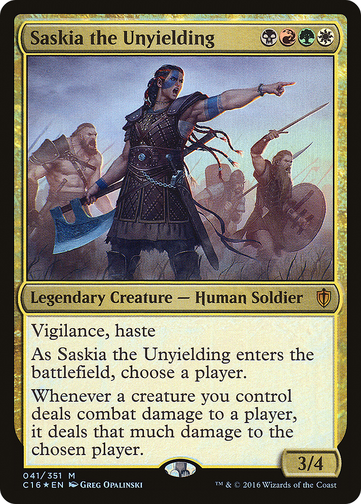Saskia the Unyielding (041) Foil - Commander 2016